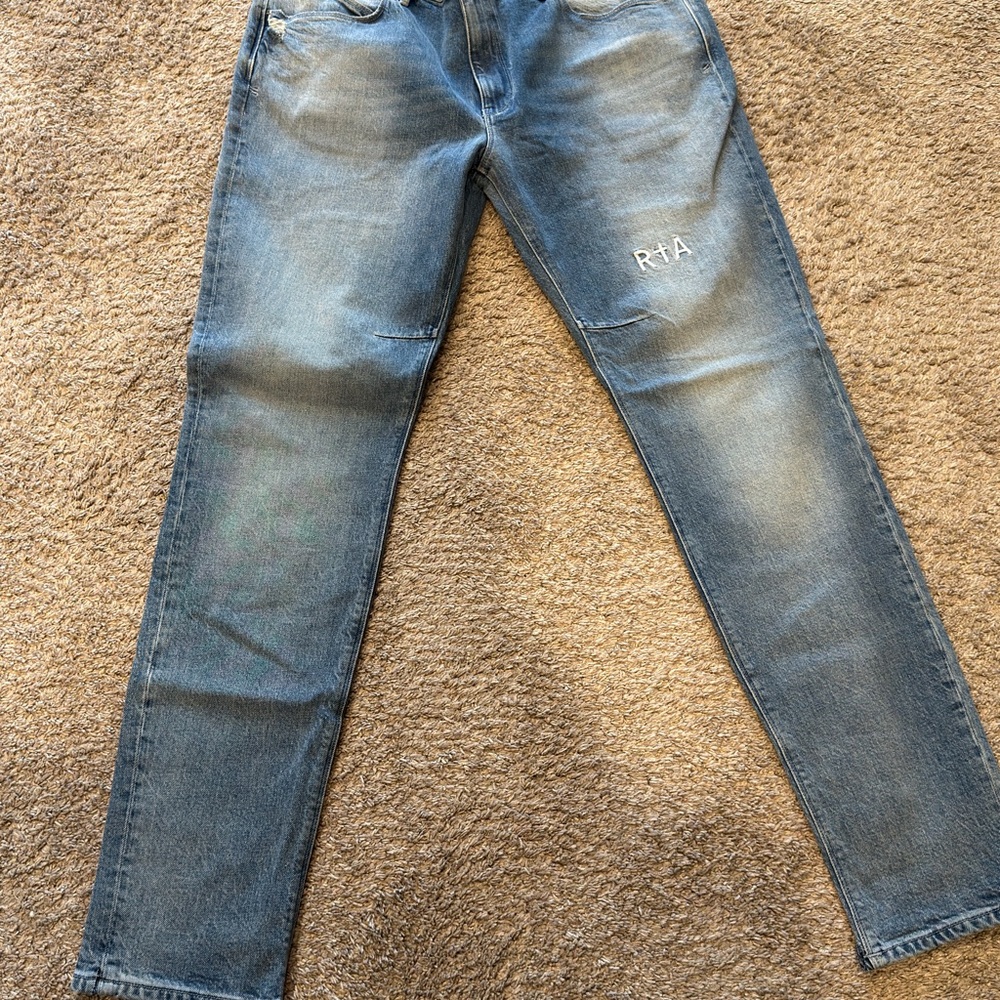 RtA Men's Faded Blue Slim Jeans